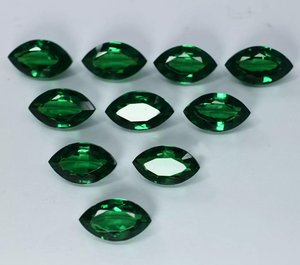 ZUBEDA GEMS JEWELRY Lote de Gemas Sueltas de Granate Tsavorita Verde Natural, Corte Marquesa, Piedras de Granate Verde Facetadas, Tercera Parte - Product Image 6