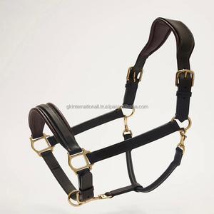 Silla original de cuero para caballos, cabestro de Carreras de Caballos de cuero acolchado ajustable completo hecho a medida, accesorios para caballos - Product Image 2
