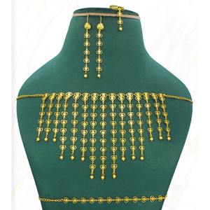 Parure de bijoux tendance en laiton plaqué or avec boucles d'oreilles, collection parfaite pour le Ramadan, bijoux traditionnels pour femmes - Product Image 5