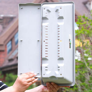 Jardinière rectangulaire GT32 épaissie, <span class=keywords><strong>grande</strong></span> boîte de culture de légumes renforcée, pot de fleurs en plastique extra-long pour balcon et jardin - Product Image 4