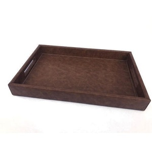 Handmade Eco-Friendly Solid Wood Square Serving Tray with Handles Classic Design for Kitchen Dining Coffee Table Use - Product Image 5