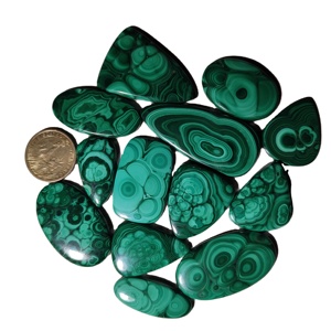 Cabochons en vrac de quartz de malachite naturelle de haute qualité pierres précieuses en vrac de qualité supérieure pour la fabrication de bijoux créatifs - Product Image 3