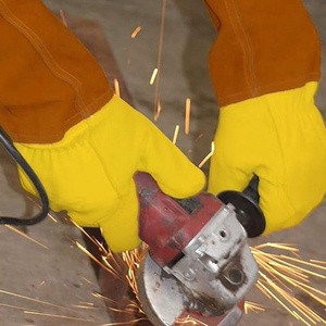 Guantes de Soldadura TIG de Cuero Vacuno de Primera Calidad, Resistentes al Calor, para Protección Personal en la Construcción - Product Image 6
