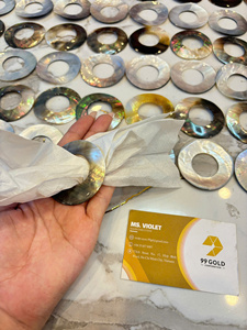 Wholesale <b>Mother</b> of Pearl Napkin Rings with Natural Pearl Shine for Wedding Events and Fine Dining - Product Image 1