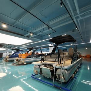 Bote Pontón Tritoon de Alto Rendimiento Directo de Fábrica con Toldo Bimini, Motor Fuera de Borda y <span class=keywords><strong>Remolque</strong></span> para Recreación en Lagos - Product Image 6