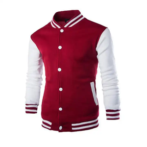 Factory OEM Custom Varsity <b>Jackets</b> Wool <b>Leather</b> Sleeves <b>Men</b> High Quality College Letterman <b>Jackets</b> Wholesale - Product Image 1