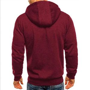 Sweat-shirts à capuche zippés pour hommes, 100% coton, coupe-vent, respirants, confortables, fins, thermiques, impression personnalisée - Product Image 2