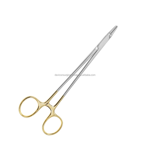Soporte de aguja T.C Ryder de acero inoxidable manual de 6 pulgadas de alta calidad con base de instrumentos quirúrgicos de Clip liso recto de 1MM - Product Image 6
