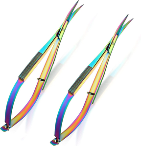 Tondeuse à sourcils en acier inoxydable arc-en-ciel, outil de précision à pointe droite pour le modelage HASIBI NAQIBI SURGICAL CORPORATION HNSC-NC-0010 - Product Image 6
