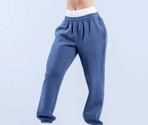 Usine de vêtements pour femmes, pantalons de survêtement en coton, joggers pour femmes, logo personnalisé, production en gros - Product Image 1