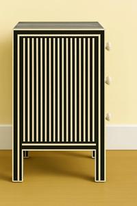 Mesa de Cajones con Incrustaciones de Hueso de ILAHI, Diseño Moderno con Detalles de Ágata, Almacenamiento de Tres Niveles, Mueble Portátil para el Hogar - Product Image 2