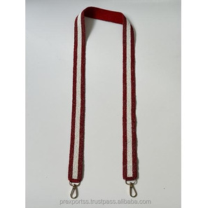 Correa Go Pokes Hecha a Mano con Cuentas, Duradera y a la Moda, para Hombro o Bandolera, Asa Personalizada para Bolso, Bordado con Cuentas de Semillas, PR EXPORTS - Product Image 6