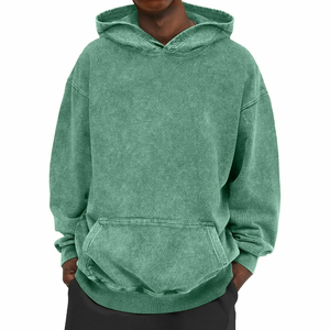 Sudaderas con Capucha de Alta Calidad, Lisas, de Felpa, con Hombros Caídos, para Hombre, de Algodón, Transpirables, con Bolsillos, Diseño de Invierno, Venta al Por Mayor, Impresión Personalizada - Product Image 1