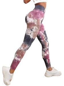 Leggings de yoga taille haute pour femmes, respirants, séchage rapide, tissu polyester/nylon durable, taille élastique, motif imprimé, longueur intégrale - Product Image 2