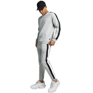 ชุดวอร์ม2024ลายด้านข้างสำหรับผู้ชายและผู้หญิงชุดวิ่งชุดวอร์มผ้าคอตตอน - Product Image 1