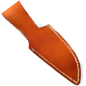 Funda de cuero pintada a mano de alta calidad, hecha en fábrica, para cuchillos de hoja fija. - Product Image 2