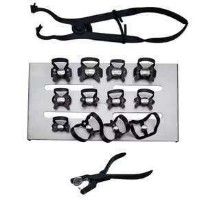 Pinzas de Dique de Goma de 12 Mandíbulas de Acero Inoxidable Ergonómicas Manuales de Varios Tamaños, Instrumento de Aislamiento Dental Reutilizable para Clínica Odontológica - Product Image 6