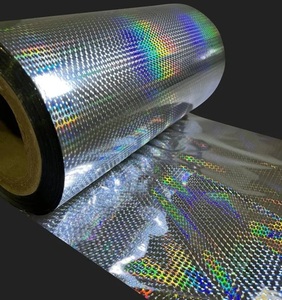 Film holographique personnalisé pour l'impression d'emballages, effet arc-en-ciel, film PET irisé en rouleau pour étiquettes, autocollants, bricolage, artisanat, vente en gros - Product Image 1