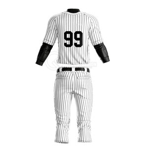 Ensemble d'uniformes de baseball personnalisés avec design sur mesure pour les équipes de jeunes, en tissu léger et respirant - Product Image 2