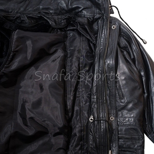 Customizable <b>Men's</b> Winter <b>Jacket</b> Genuine Sheepskin Bomber Leather Multi-Color Long Coat with Custom Logo - Product Image 5