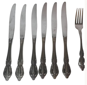 Handmade Metal Eco-Friendly Stainless Steel Flatware Sets with High Mirror Polish Knife <b>Fork</b> Spoon for Kids Back to School - Product Image 2