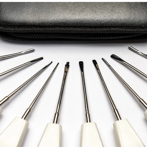 Kit de 8 élévateurs dentaires à luxation avec poignée moletée, plusieurs couleurs, outils manuels de chirurgie buccale pour l'extraction dentaire - Product Image 5