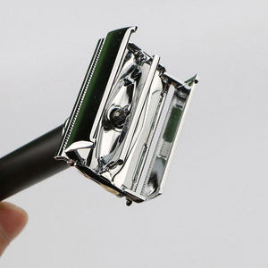 Maquinilla de Afeitar de Doble Hoja de Acero Inoxidable para Hombre, Afeitado Facial Profesional, Clásica, de Alta Calidad - Product Image 4