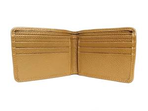 Porte-cartes en cuir de vachette véritable pour homme, style vintage professionnel, multi-cartes, à fermeture pliante, avec poils de vache apparents, anti-brosse, en cuir pleine fleur - Product Image 2