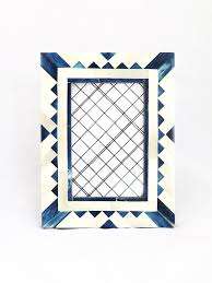 Marqueterie d'os bleu