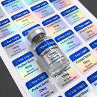 Étiquettes personnalisées de haute qualité pour flacons de 3 ml et 10 ml, durables, adhésives, laminées, étiquettes autocollantes de qualité supérieure