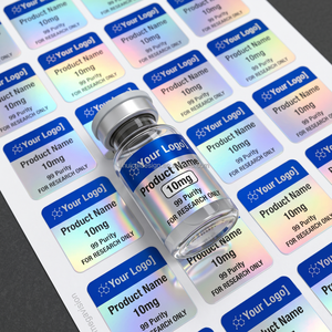 Etiquetas Adhesivas Personalizadas de Alta Calidad para Frascos de Péptidos de 3ml y 10ml, Etiquetas Premium Duraderas - Product Image 2