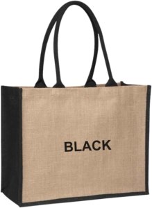 Sac à main en jute tendance fabriqué en Inde avec poignées en cordon tressé et fermeture supérieure 40x40x15cm – Meilleur prix du marché - Product Image 2
