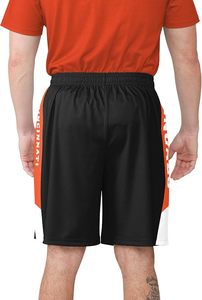 Pantalones Cortos Negros de Poliéster de los Cincinnati Bengals con Franjas Laterales Naranjas y Logotipo del Equipo, Ropa Deportiva Resistente - Product Image 4