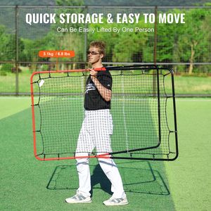 Rete di Rimbalzo 3 x 4,5 piedi per Allenamento di Lancio nel Baseball e Softball - Rete a 3 Vie PitchBack per Uso sul Campo - Product Image 2