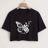 Prix d'usine, haut pour femme, col en V, qualité d'exportation, mélange de coton extensible, vêtement de base quotidien, style à manches courtes