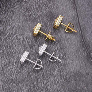 Pendientes de Diamantes Moissanite de Plata de Ley 925 de Lujo con Diseño Hipoalergénico para Hombres y Mujeres, para Uso Diario y Casual - Product Image 3
