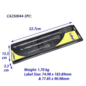 Clé à cliquet flexible à tête flexible à dégagement rapide TAIWAN CALIBRE 1/4\" 3/8\" 1/2\" entraînement 48 dents - Matériel CRV, qualité DIY, OEM disponible, 3 pièces DIN - Product Image 6