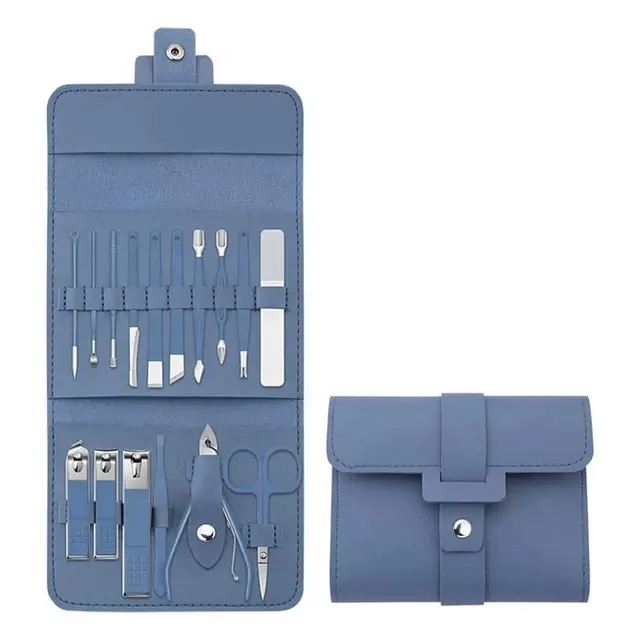 Set Manicure professionale 16 in 1 in 1 Set professionale tagliaunghie Kit per unghie tagliaunghie donna uomo viaggio Nail Tool Kit