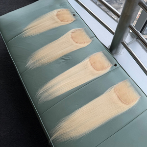 Closure en dentelle HD 6x6, blond 613, cheveux lisses et longs, sans nœuds, sans perte, 100% cheveux humains brésiliens, closure frontale en dentelle HD - Product Image 5