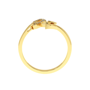 Anillo de Compromiso para Mujer Ajretail con Diamante Natural de 0.08ct, Corte Brillante Redondo, Oro de 14K, Color HI, Claridad VS-SI - Product Image 5
