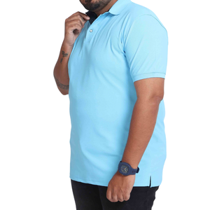 Chemise décontractée respirante pour homme grande taille, manches courtes, tissu tricoté en spandex/coton 180 g/m², personnalisable, échantillon en 7 jours - Product Image 4
