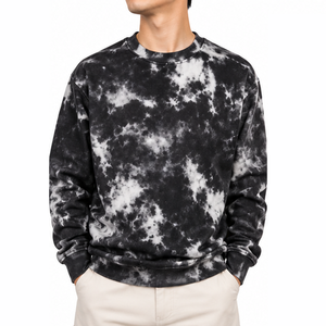 Sweat-shirt Tie-Dye en molleton de coton, vente directe, fabricant grossiste, qualité sur mesure, coupe décontractée, collection saisonnière - Product Image 1