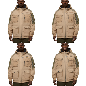 Premium Men's Utility Puffer Jacket with Heavy Insulated <b>Padding</b> Embroidered Outdoor Utility Styling and Modern Fashion Design - Product Image 4