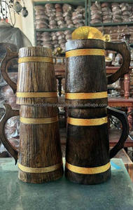 Acacia mango Quality Handmade Wooden <b>Mugs</b> for Dirking Water With Fancy Style Wooden Beer <b>Mug</b> With Handle Available at Export - Product Image 5