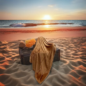 ผ้าห่มขนแกะปะการังสำหรับเด็กทารก100% ผ้าโพลีเอสเตอร์พิมพ์ลายดิจิตอล3D โลโก้แบบตะวันตก - Product Image 3