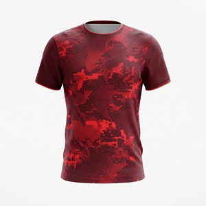เสื้อยืดกีฬาผู้ชายสั่งทำพิเศษ 100% โพลีเอสเตอร์ ระบายอากาศ ซับเหงื่อ สำหรับวิ่ง ออกกำลังกาย เล่นกีฬา - Product Image 4