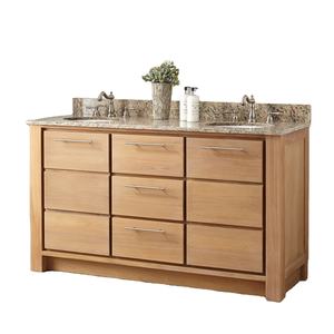 Tocador de baño de diseño minimalista, mueble de almacenamiento de madera, gran calidad - Product Image 1