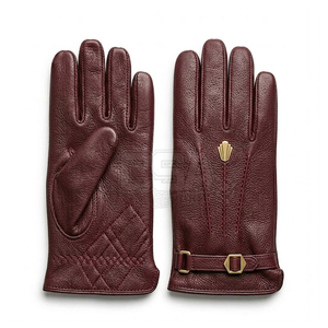 Classic Leather Dressing <b>Gloves</b> Soft Touch Comfortable Fit For Formal Events Daily Wear And Special Occasions - Product Image 4