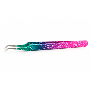 Curved Tip Precision <b>Eyelash</b> Tweezers Stainless Steel U-Shape Durable <b>Beauty</b> <b>Tool</b> for Lash Extension - Product Image 1