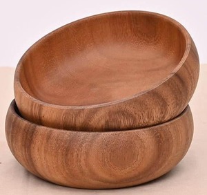 Ensaladera de Madera Maciza para Uso en la Cocina o para Exhibir Frutas y Servir Bocadillos - Product Image 6